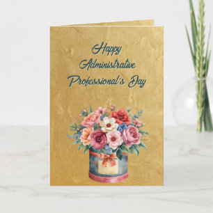 Elegant Gold Administrative Professionals Day Card