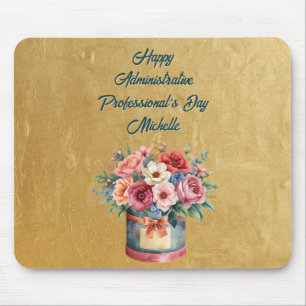 Elegant Gold Administrative Professionals Day Mouse Mat