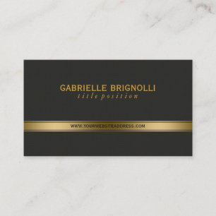 Elegant Gold And Back Texture Background Business Card