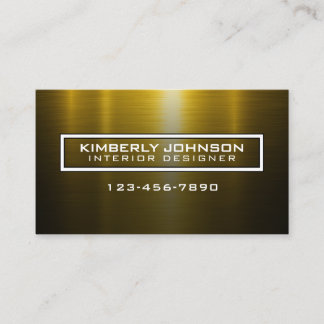 Elegant Gold and Black Business Card Design