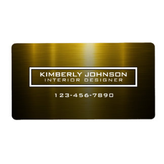 Elegant Gold and Black Label Design