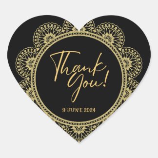 Elegant Gold and Black Stickers