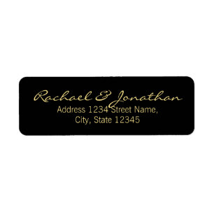 Elegant Gold and Black Wedding