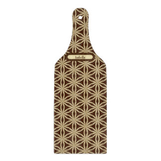 Elegant Gold and Brown Star Anise  Cutting Board