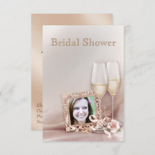 Elegant Gold and Ivory Wedding Bridal Shower Invit Invitation