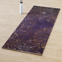Elegant Gold and Purple Floral Mandala Pattern