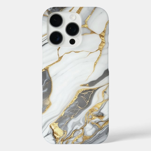 Elegant Gold And White Marble  Case-Mate iPhone Case (Back)