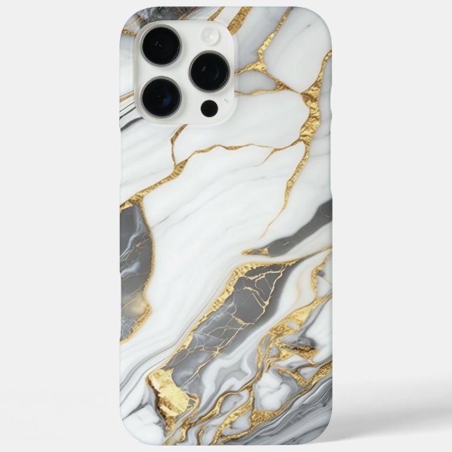 Elegant Gold And White Marble  Case-Mate iPhone Case (Back)