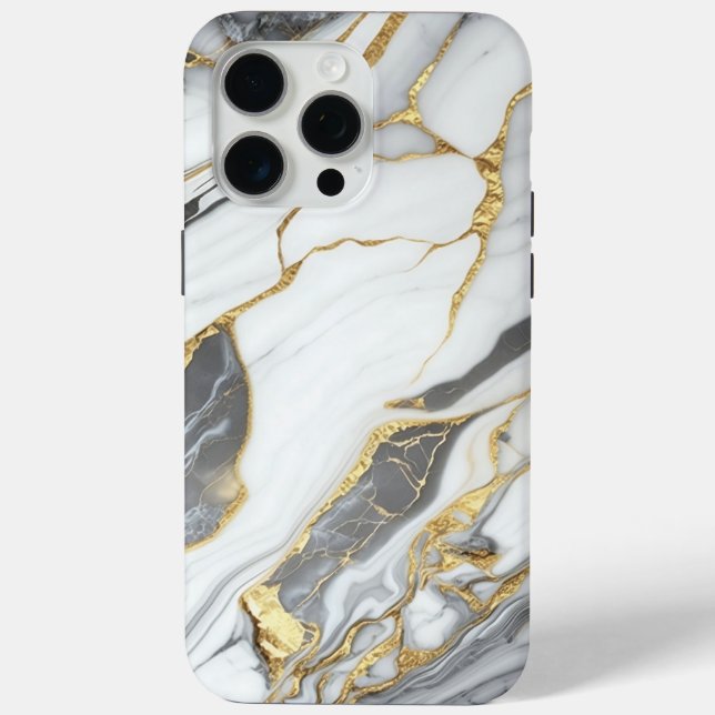 Elegant Gold And White Marble  Case-Mate iPhone Case (Back)