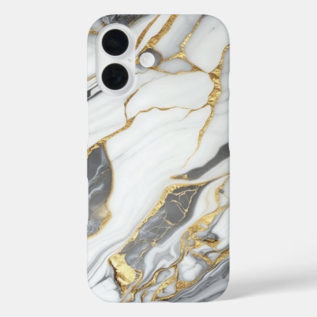 Elegant Gold And White Marble  Case-Mate iPhone Case (Back)