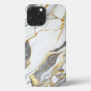 Elegant Gold And White Marble  iPhone 13 Pro Max Case
