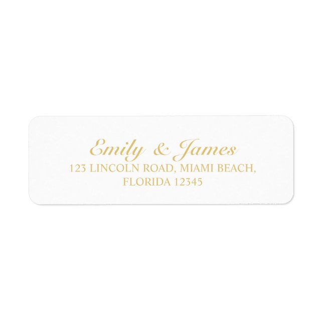 Elegant Gold and White Wedding (Front)