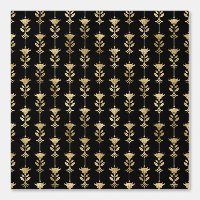 Elegant Gold Art Deco Pattern Black