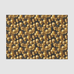 Elegant gold balloon tiled pattern  tissue paper