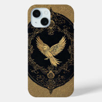 Elegant Gold Bird in Ornate Vintage Frame