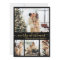 Elegant Gold Black 4 Photo Collage Christmas