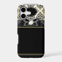 Elegant Gold & Black Bow