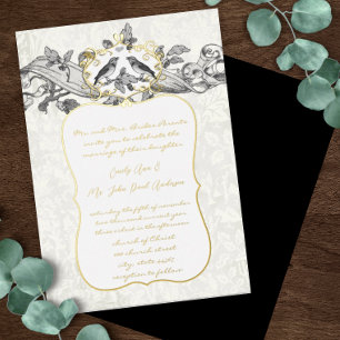 Elegant Gold Black & Grey Forest Grove Wedding