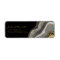 Elegant Gold Black Marble Wedding Return Address L