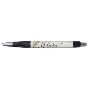Elegant Gold Black Notary Marketing Promotional