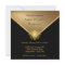 Elegant Gold Black Tie 50th Anniversary Invitation