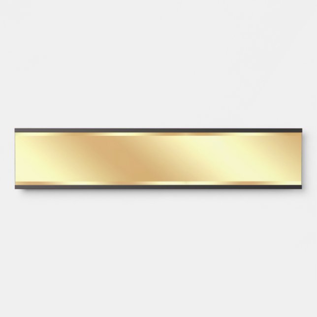 Elegant Gold Blank Background For Your Text Door Sign (Front)