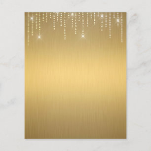 Elegant gold blank flyer