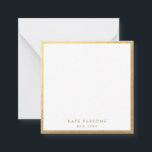 Elegant Gold Border Card<br><div class="desc">For additional matching marketing materials,  custom design or
logo enquiry,  please contact me at maurareed.designs@gmail.com and I will reply within 24 hours.
For shipping,  card stock enquires and pricing contact Zazzle directly.</div>