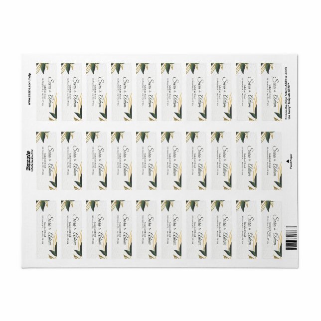 Elegant Gold Botanical Circle  (Full Sheet)
