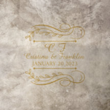 Elegant Gold botanical Flourish wedding