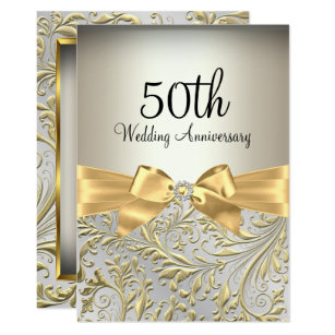 50th anniversary invitations announcements zazzle uk