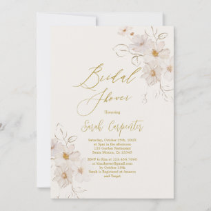 Elegant Gold Bridal Shower Invitation