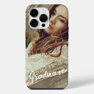 Elegant Gold Brown Green For Graduate Photo iPhone 14 Pro Max Case