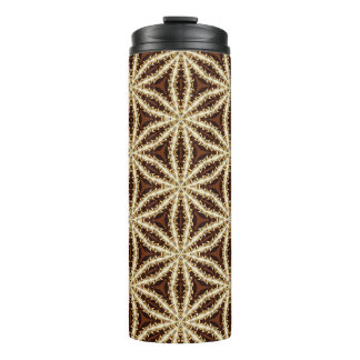 Elegant Gold & Brown Star Anise  Thermal Tumbler