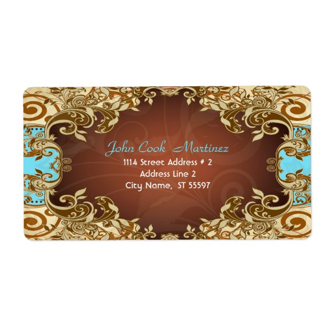 Elegant Gold & Brown Tones Vintage Frame (Front)