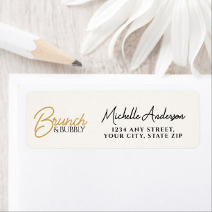 Elegant Gold Brunch & Bubbly Bridal Shower 