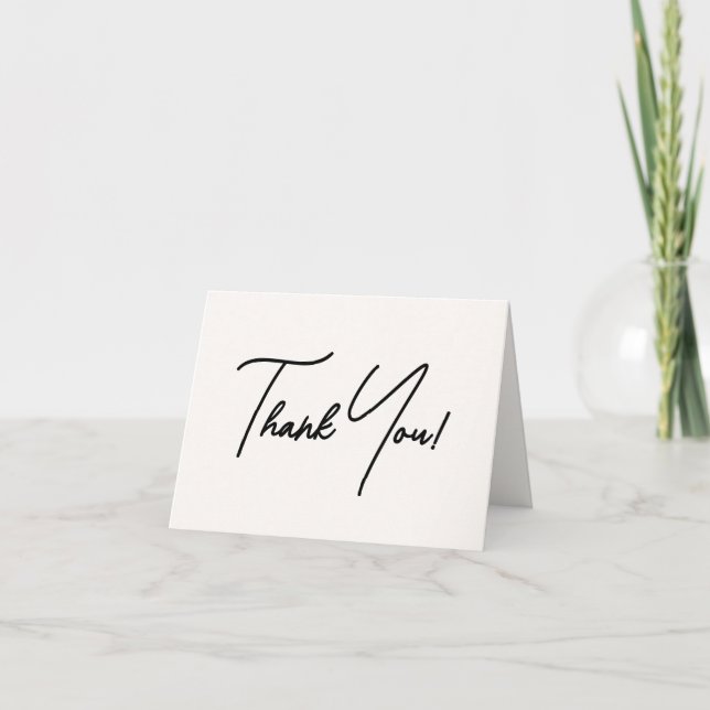 Elegant Gold Brunch & Bubbly Bridal Shower Thank You Card (Front)