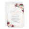 Elegant Gold Burgundy Blush Floral Bridal Shower