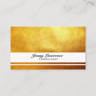 Elegant Gold Business Card