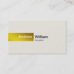 Elegant Gold Business Card
