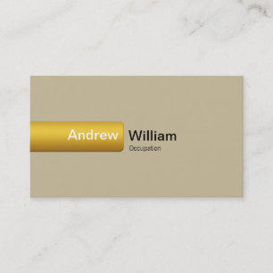 Elegant Gold Business Card