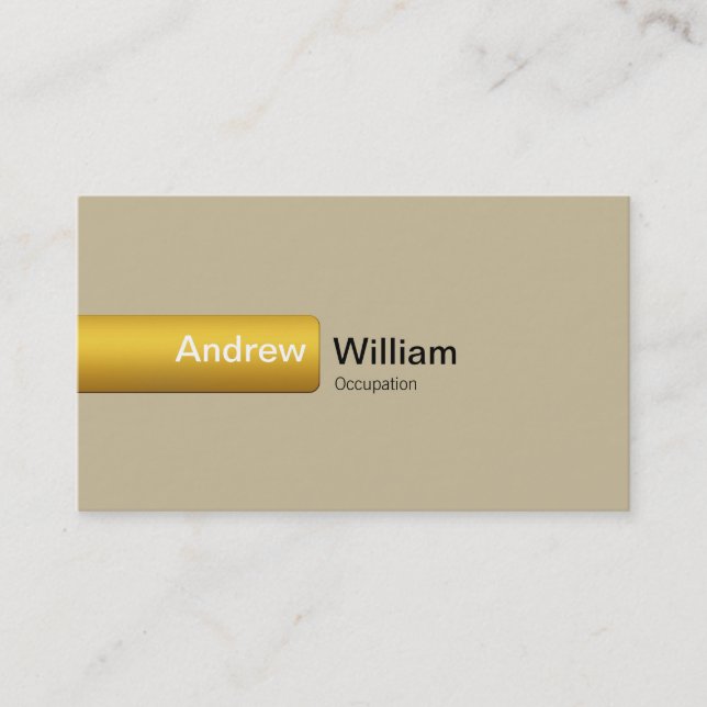 Elegant Gold Business Card (Front)