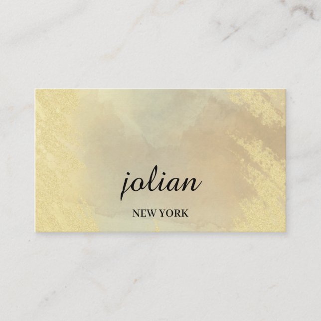  Elegant Gold Business Card – Minimalist Luxurious (Front)