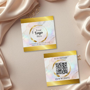Elegant Gold business logo Modern Calling Card
