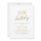Elegant Gold Calligraphy 80th Birthday