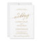 Elegant Gold Calligraphy | Details on Back Wedding