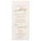 Elegant Gold Calligraphy | Ivory Wedding Program