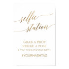 Elegant Gold Calligraphy Selfie Station Sign
