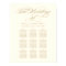 Elegant Gold Calligraphy Wedding Seating Chart