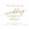 Elegant Gold Calligraphy Wedding Welcome